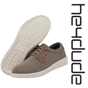 Hey Dude | Mens Brixton Slip On Shoes "Basalt" | Size 11